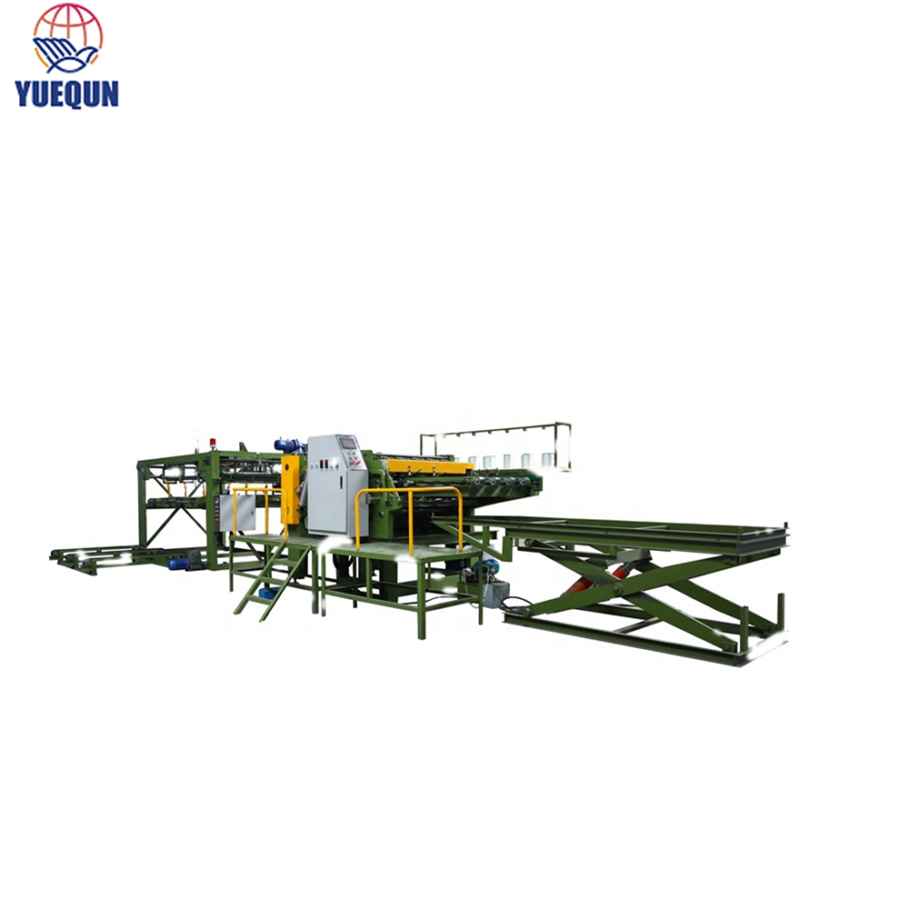 Construtor automático de núcleo de folheado de borda de núcleo de lados duplos para linha de produção de madeira compensada